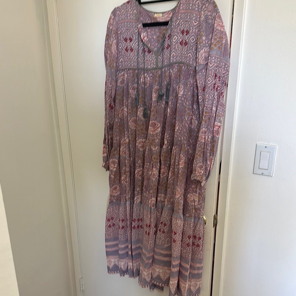 Floral Patterned Matta caftan or beach cover up